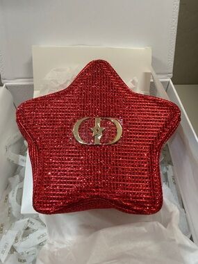 BNIB Lunar New Year 🧧 Christian Dior Red Star Cosmetic Pouch